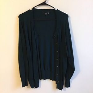 Premise Dark Teal Green Cardigan
